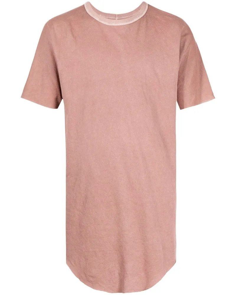 Boris Bidjan Saberi Langes Mellow Rose T-Shirt Rot