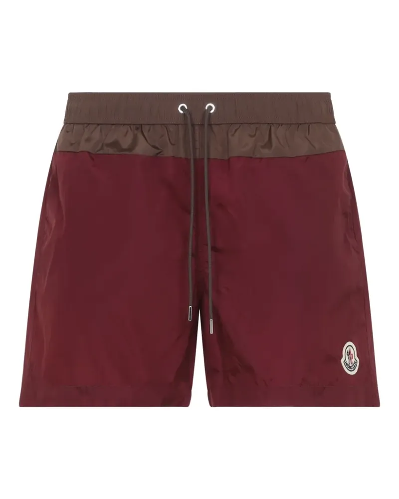 Moncler drawstring swim shorts - Rot Rot
