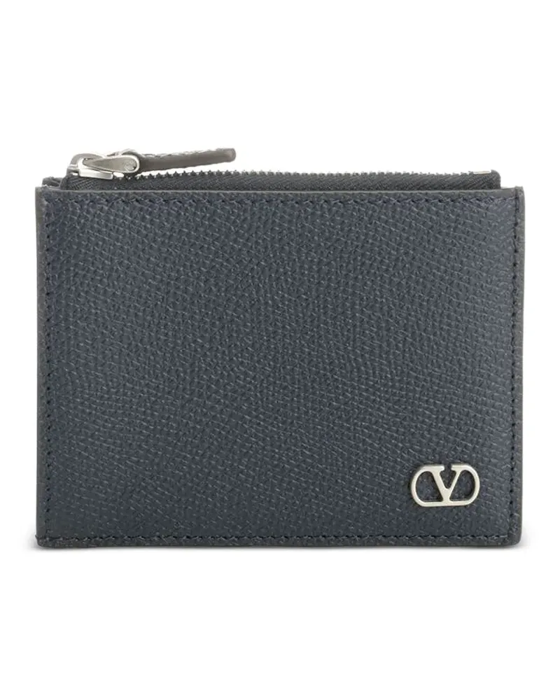 Valentino Garavani VLogo Signature leather coin purse - Blau Blau