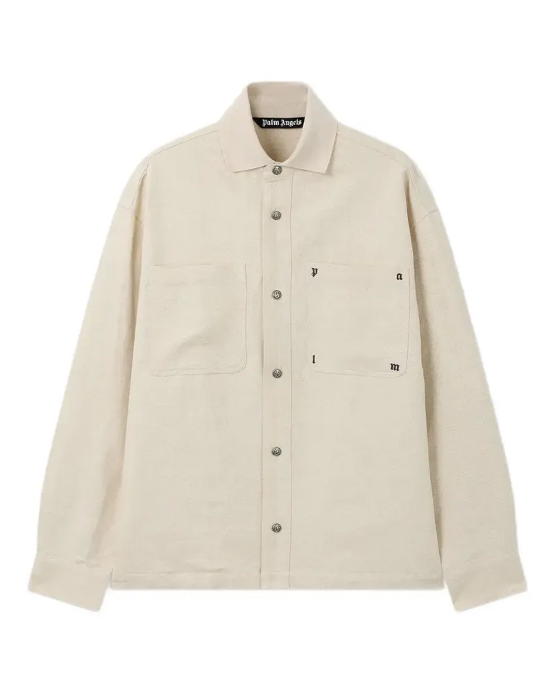 Palm Angels Palm Type loose shirt - Nude Nude