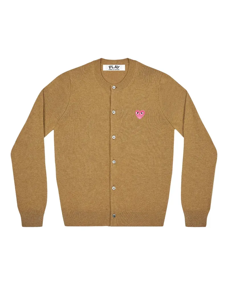 Comme des Garçons Play Cardigan mit Herz-Patch - Nude Nude