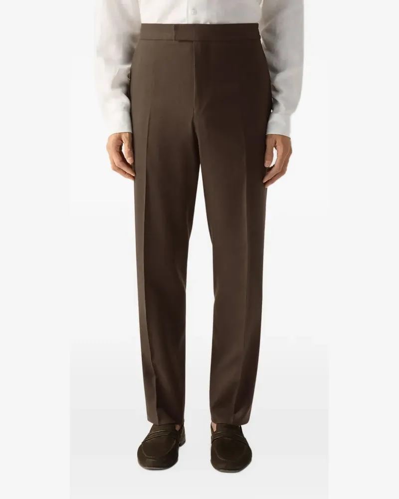 Ermenegildo Zegna Oasi Lino Hose - Braun Braun