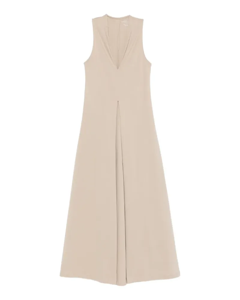 Majestic V-neck maxi dress - Nude Nude