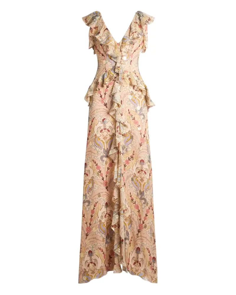 Etro Kleid mit Print - Nude Nude