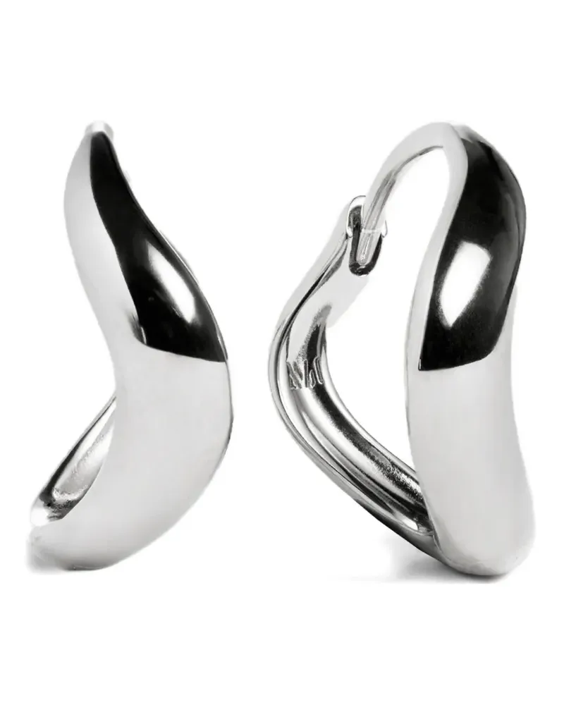 Monica Vinader Swirl Ohrringe - Silber Silber