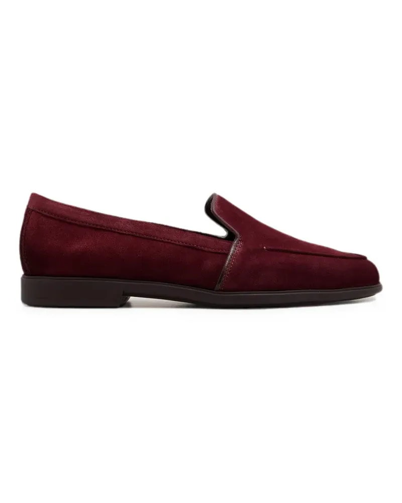 Santoni slip-on suede loafers - Rot Rot
