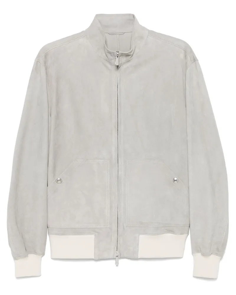 Eleventy Jacke aus Wildleder - Grau Grau
