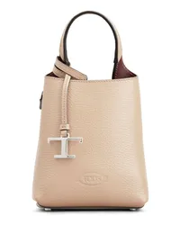 TOD'S Handtasche mit Logo Nude