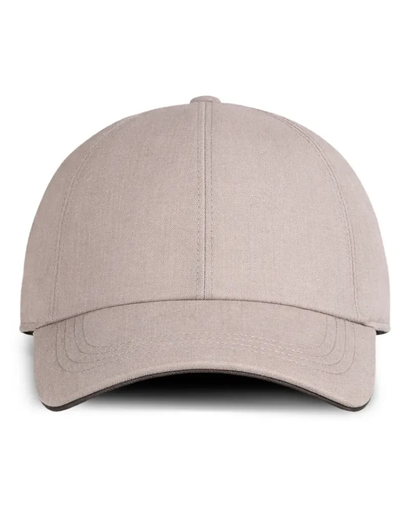 MOORER Robinson-Pum curved-peak baseball cap - Nude Nude