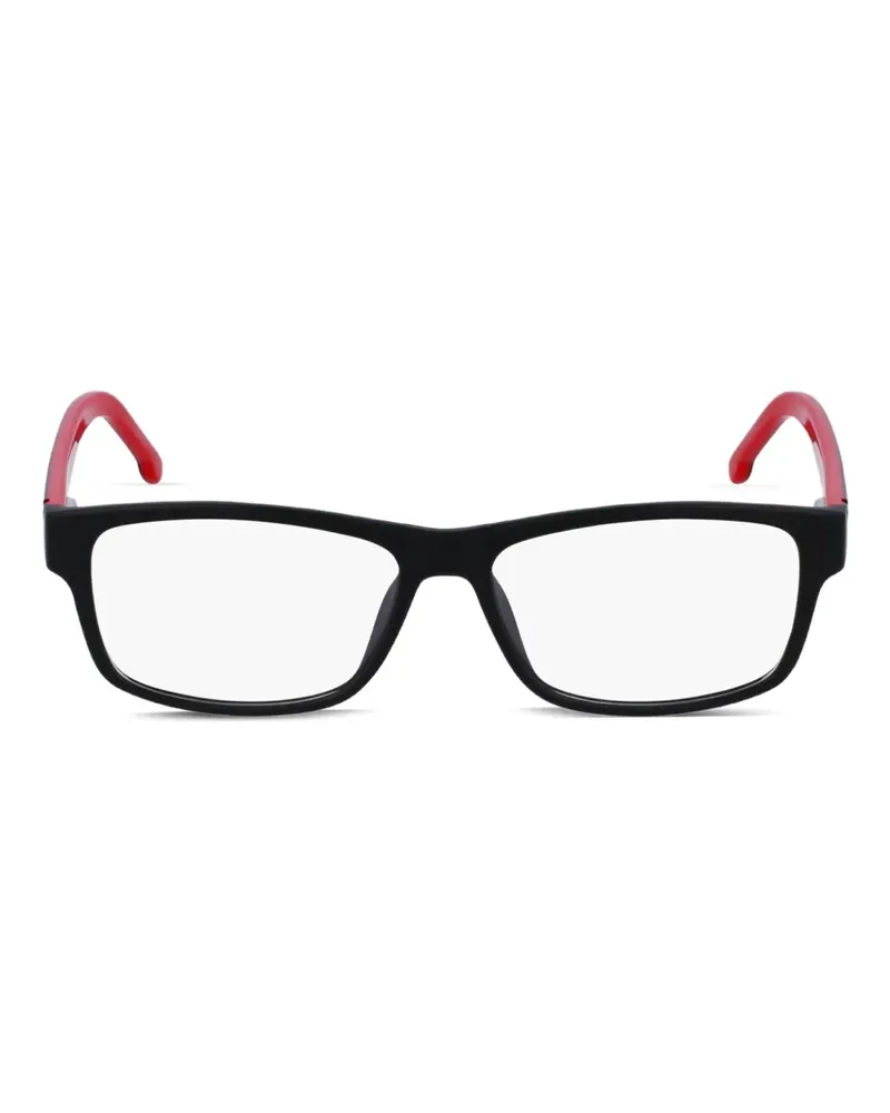 Lacoste Eckige Brille mit Borten - Schwarz Schwarz