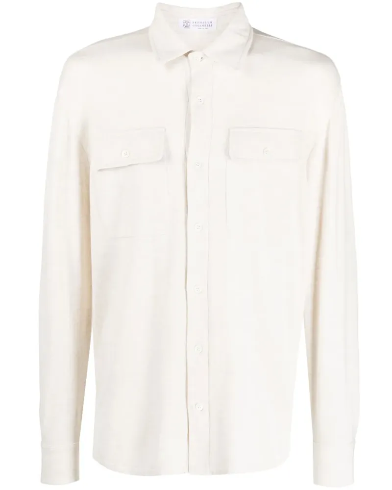 Brunello Cucinelli Langärmeliges Hemd - Nude Nude