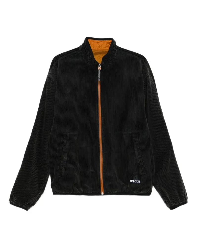 adidas Cordjacke mit Reißverschluss - Schwarz Schwarz