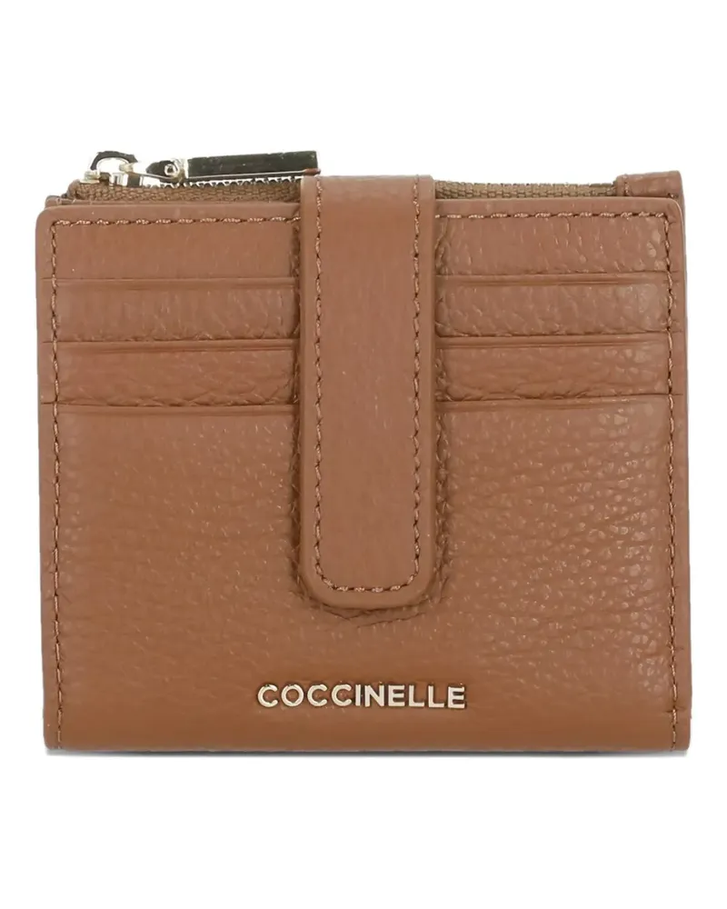 Coccinelle zip-fastening tab wallet - Braun Braun
