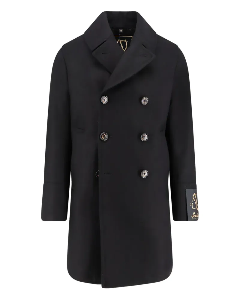 Sealup double-breasted coat - Schwarz Schwarz