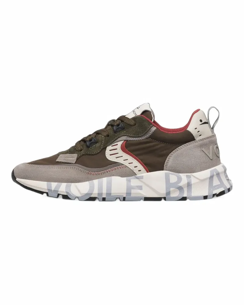 Voile Blanche Club01 Sneakers mit Wildledereinsätzen - Grün Grün