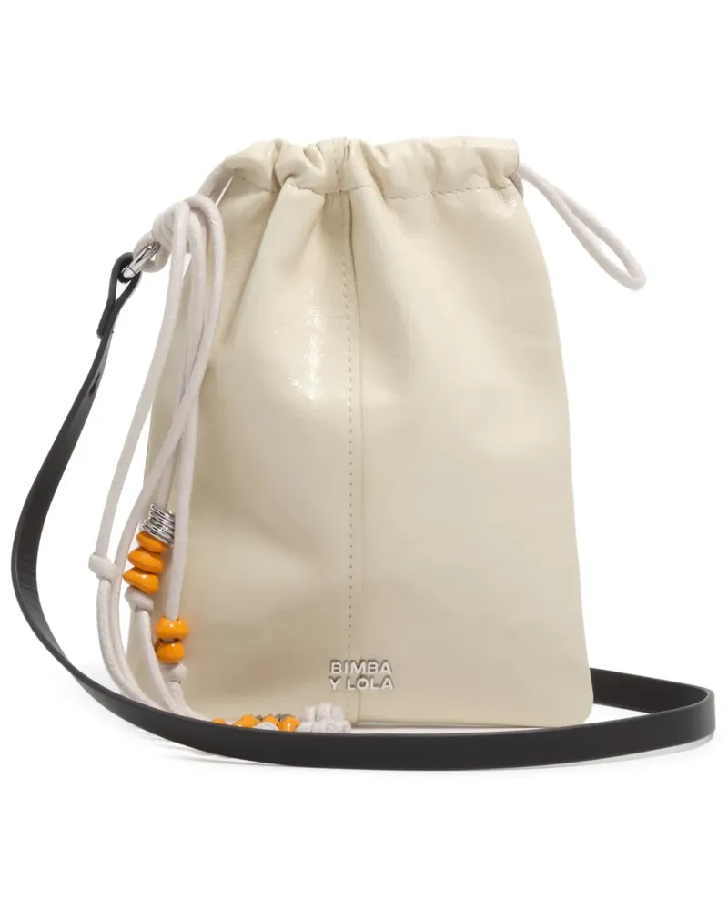 BIMBA Y LOLA Schultertasche mit Kordelzug - Nude Nude