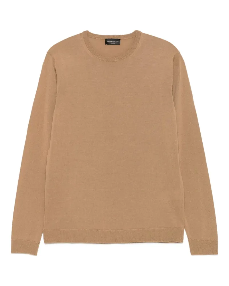 Roberto Collina Pullover mit rundem Ausschnitt - Braun Braun