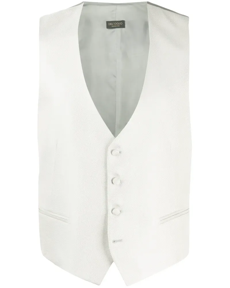 Dell'oglio Weste mit V-Ausschnitt - Grau Grau