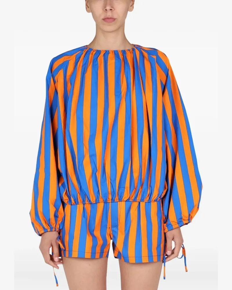 SUNNEI striped gathered top - Blau Blau
