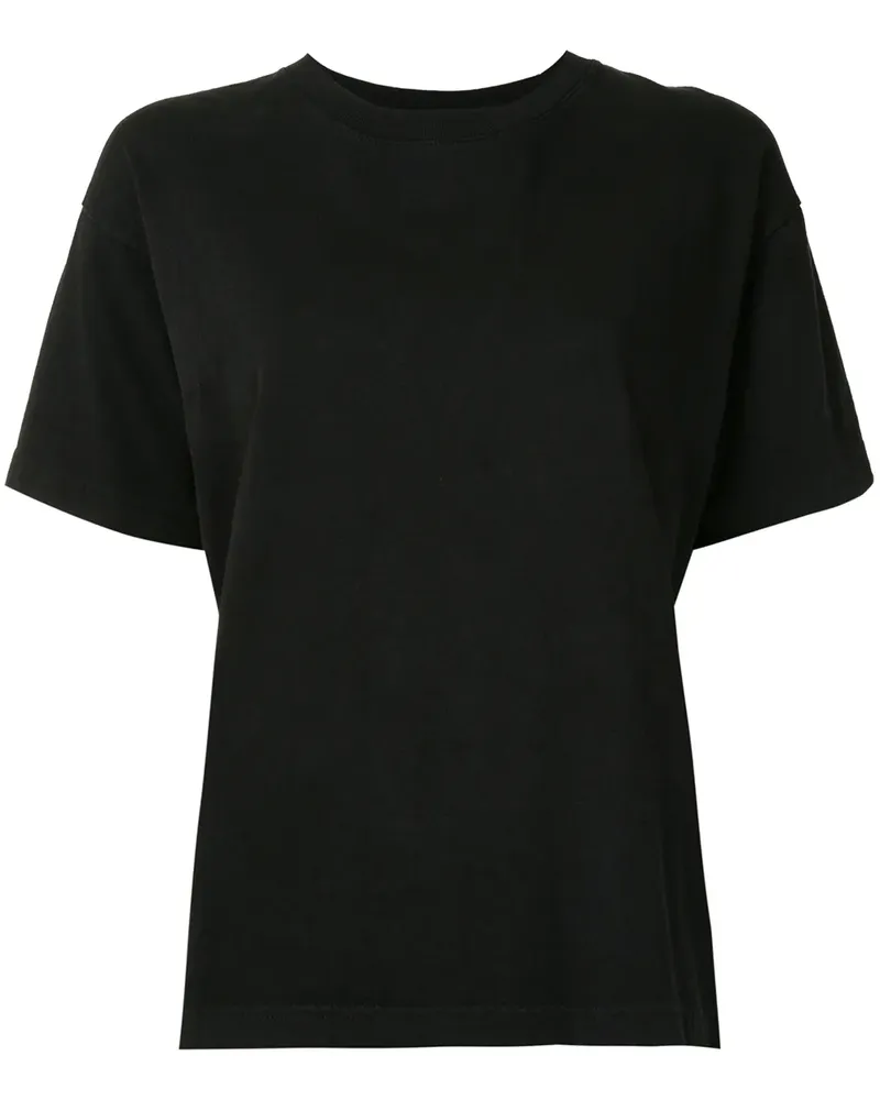 Aganovich T-Shirt mit grafischem Print - Schwarz Schwarz