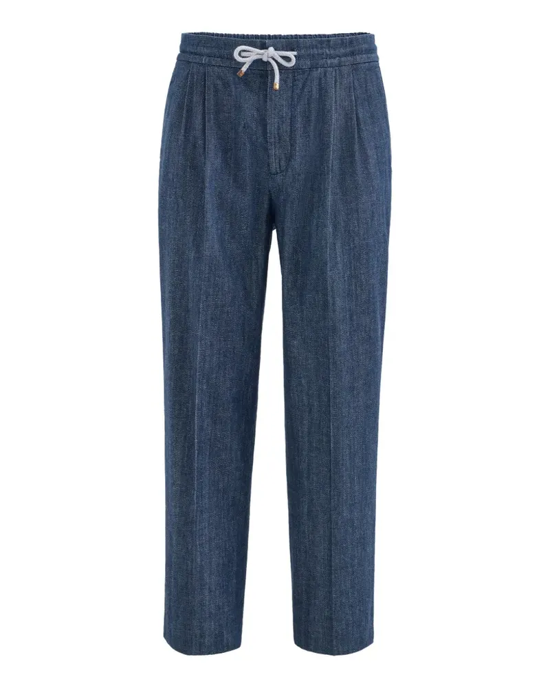 Brunello Cucinelli Hose mit Kordelzug - Blau Blau
