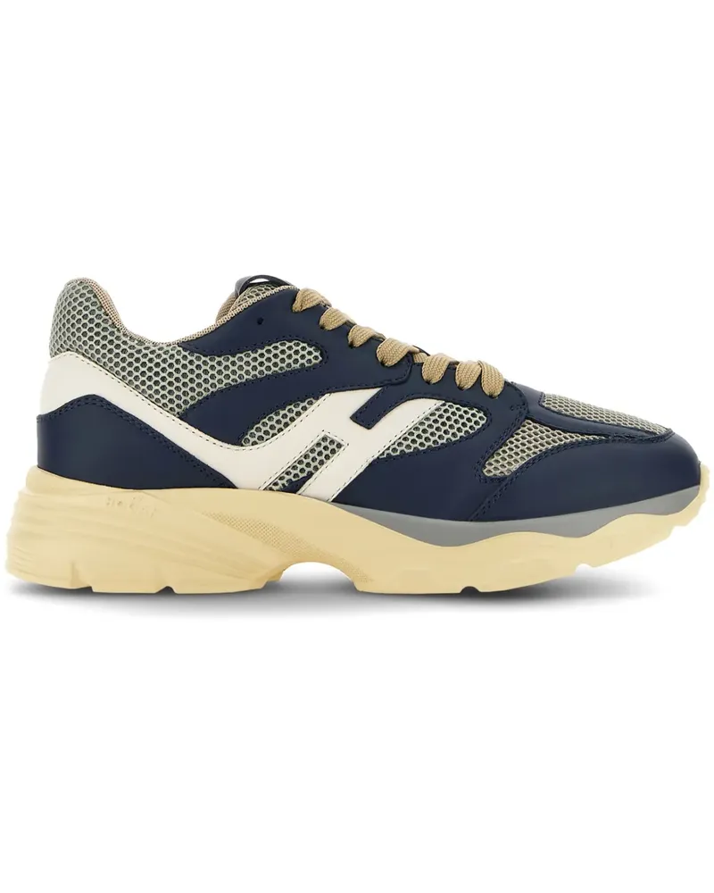 Hogan Sneakers mit Kontrasteinsätzen - Blau Blau