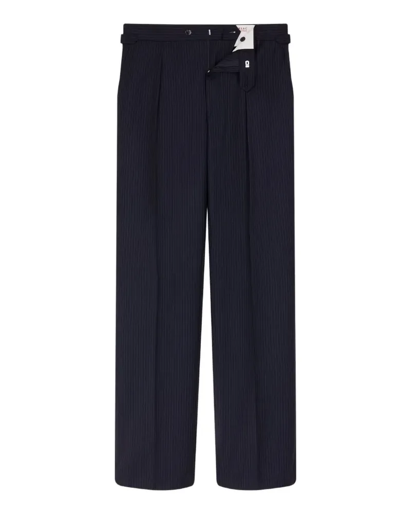 FURSAC Bundfaltenhose mit Nadelstreifen - Blau Blau