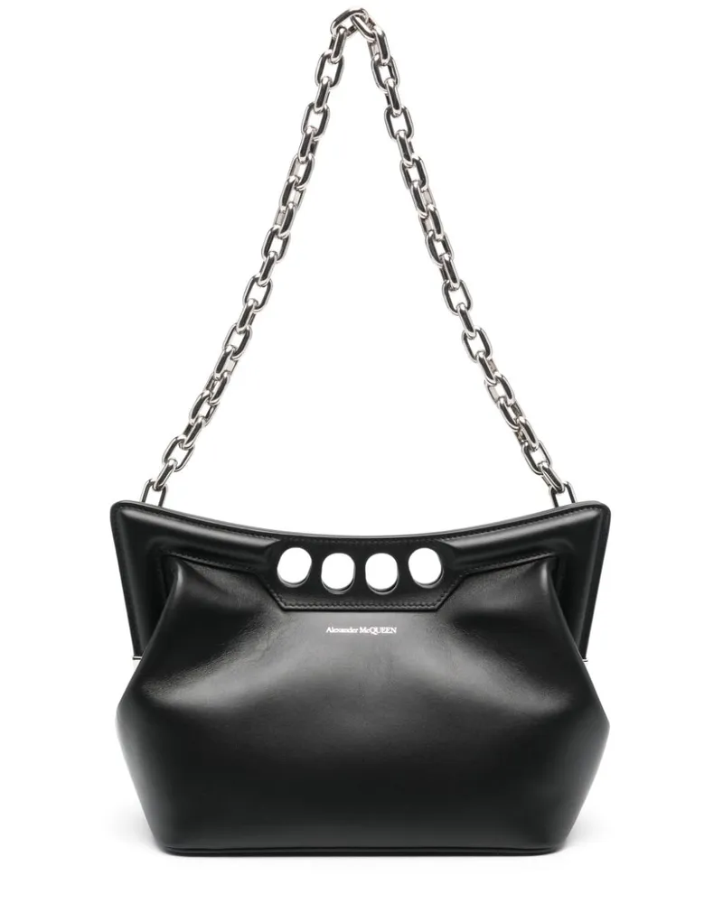Alexander McQueen The Peak Mini-Tasche - Schwarz Schwarz