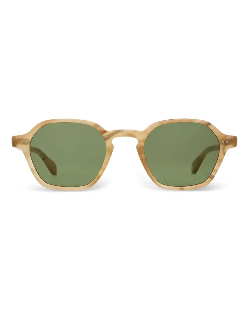 Garrett Leight Temescal geometric-frame sunglasses - Nude Nude