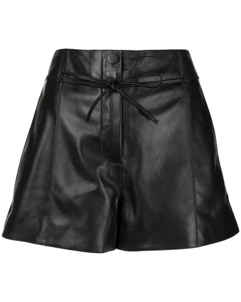 Yves Salomon Shorts mit Kordelzug - Schwarz Schwarz