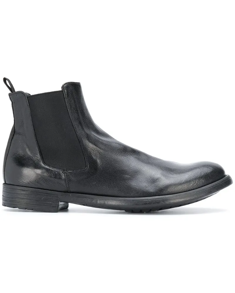 Officine Creative Italia Stiefel mit runder Kappe Schwarz