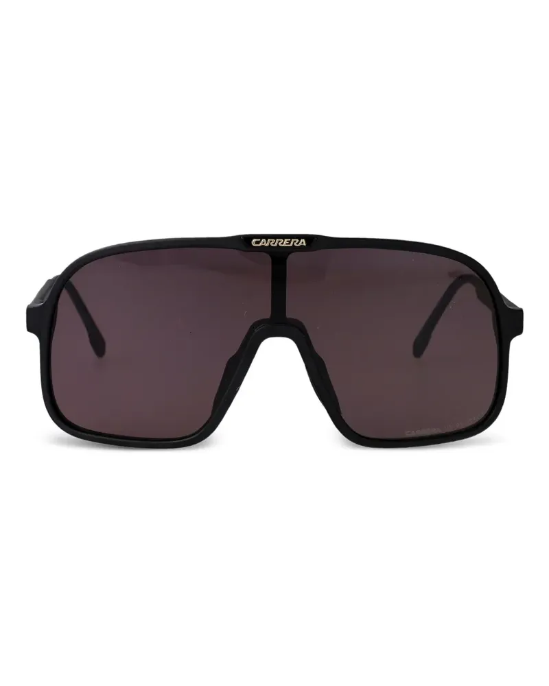 Carrera Sonnenbrille mit Shield-Gestell - Schwarz Schwarz