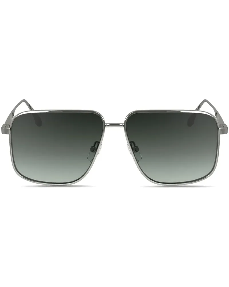 Victoria Beckham Sonnenbrille mit eckigem Gestell - Silber Silber