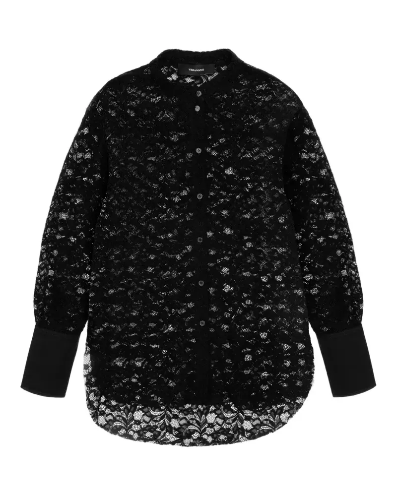 Vera Wang Cora Hemd aus Spitze - Schwarz Schwarz