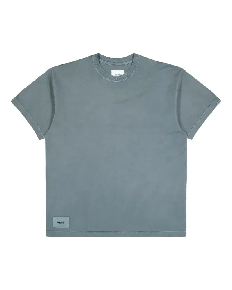 WTAPS logo-print T-shirt - Blau Blau
