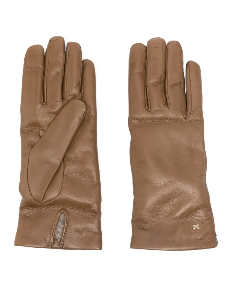 Max Mara Handschuhe aus Leder - Braun Braun