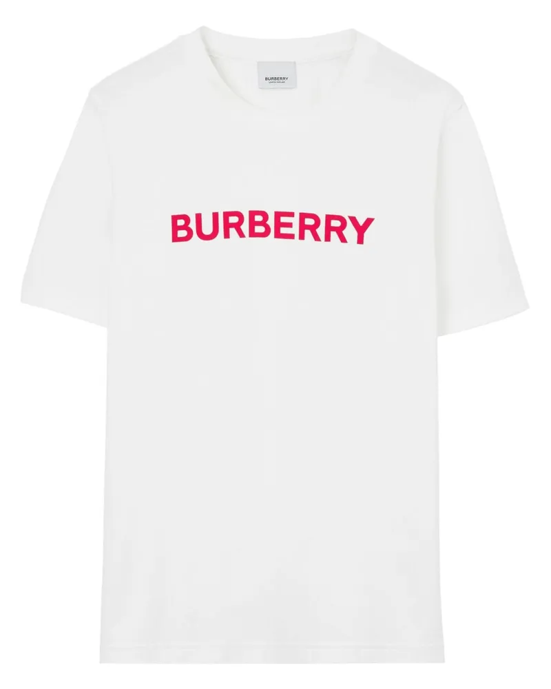 Burberry T-Shirt mit Logo-Print - Weiß Weiß