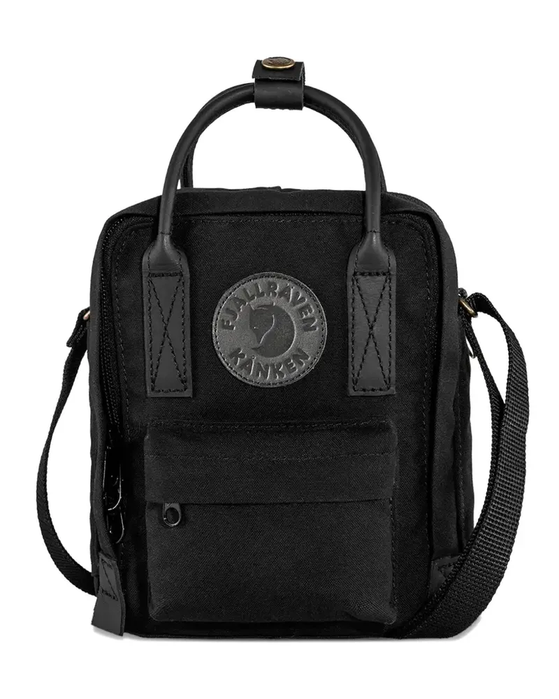 Fjäll Räven top-handle logo-patch cross-body bag - Schwarz Schwarz