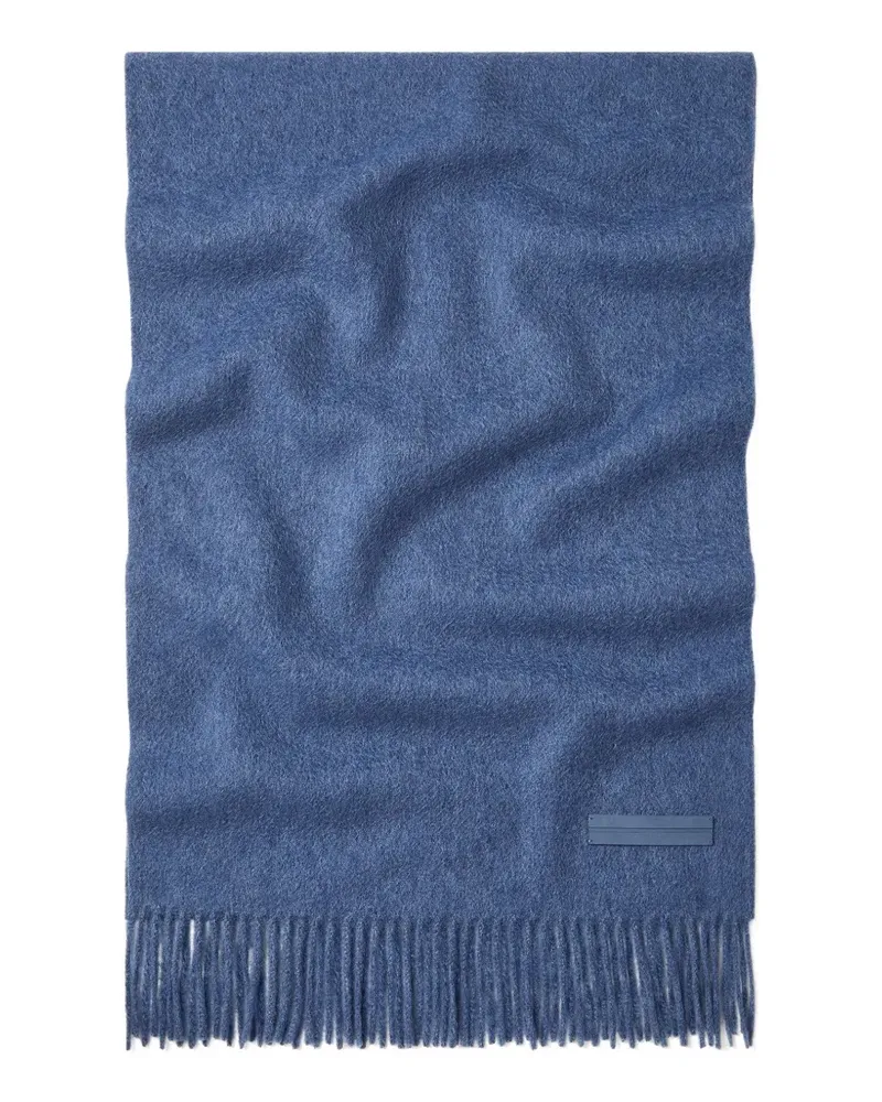 Ermenegildo Zegna Oasi Kaschmirschal mit Fransen - Blau Blau