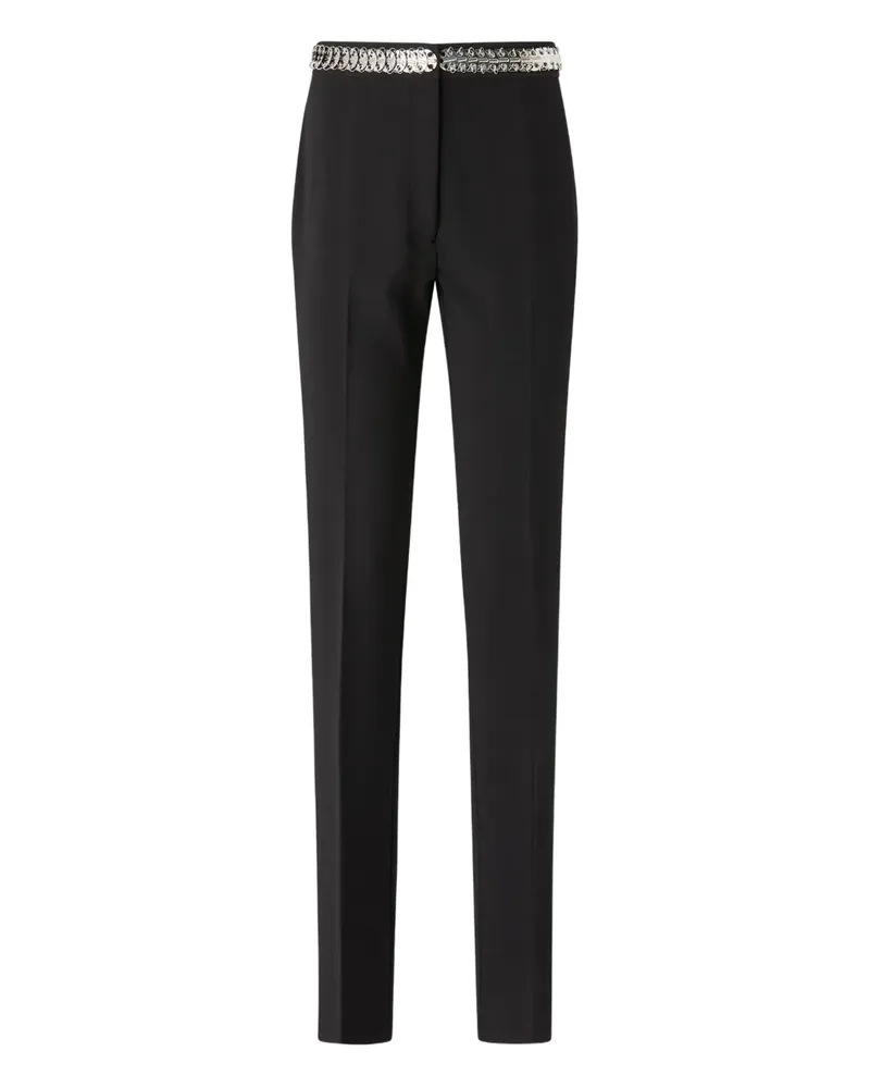 Pinko Hose mit verziertem Gürtel - Schwarz Schwarz