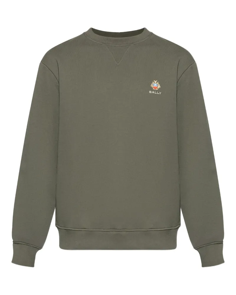 Bally Sweatshirt mit Logo-Stickerei - Grün Grün