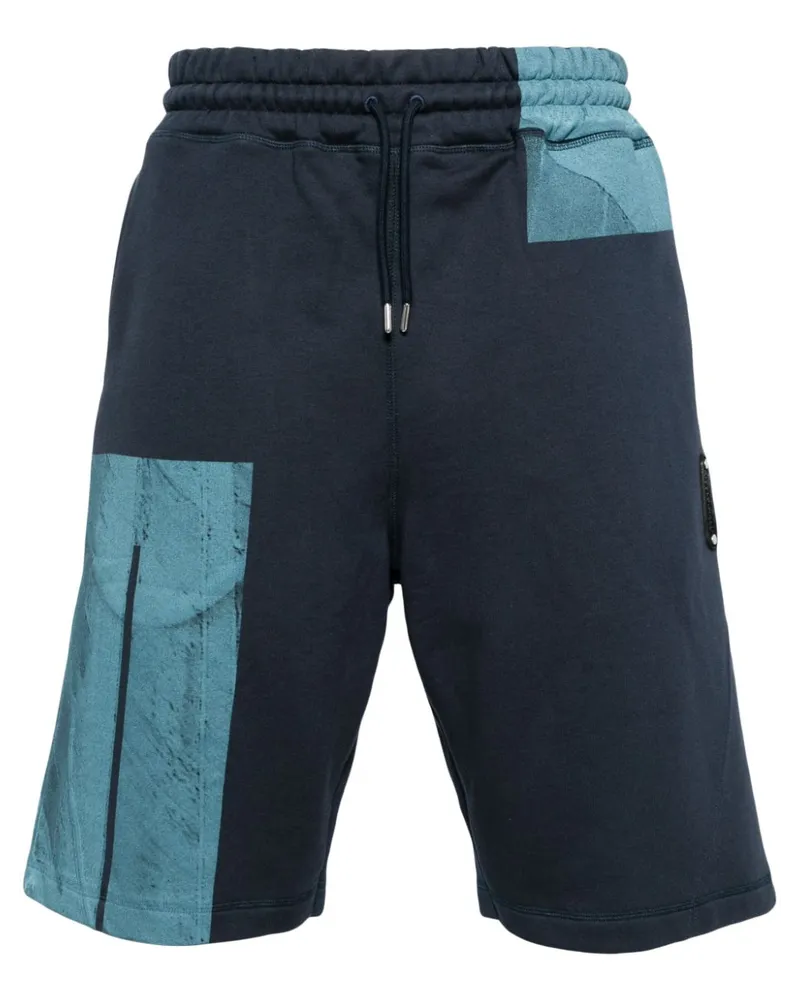 ACW* Strand Joggingshorts in Colour-Block-Optik Blau