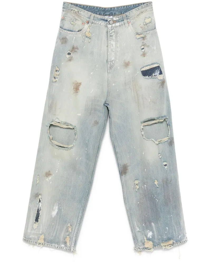 VETEMENTS Trashed Jeans - Blau Blau