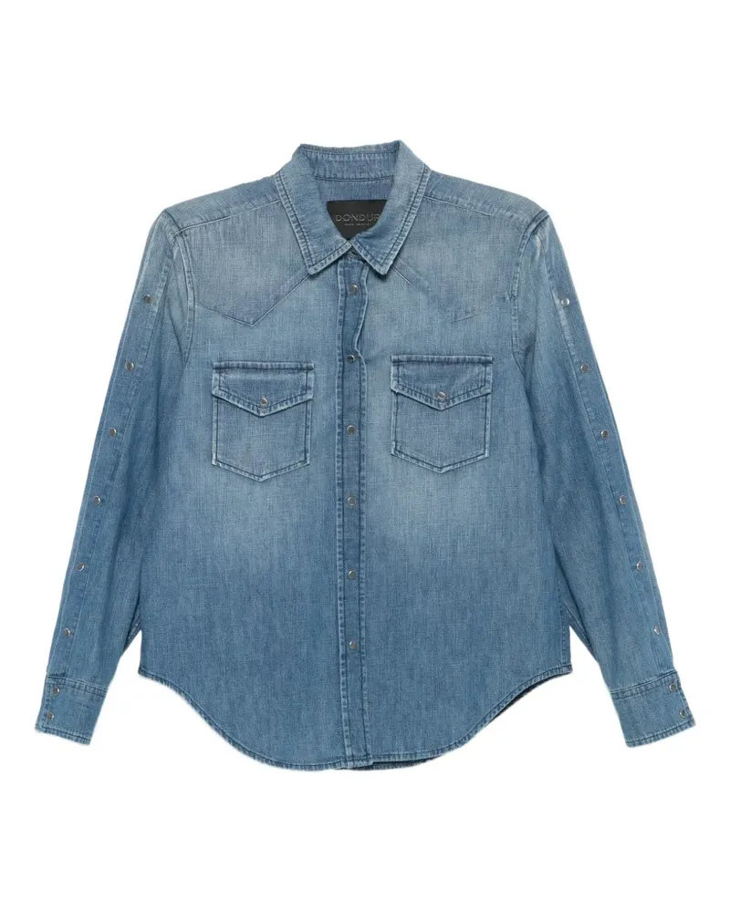 Dondup Hemd mit Nietenverzierung - Blau Blau