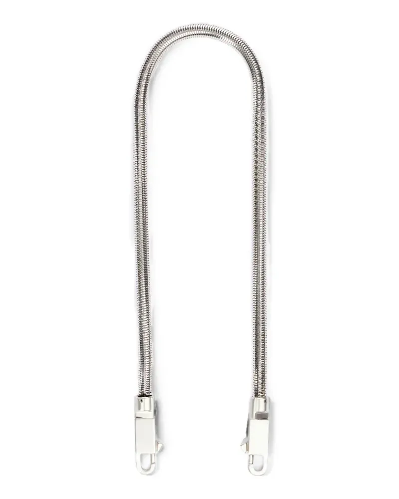 Rick Owens crossbody snake chain - Silber Silber
