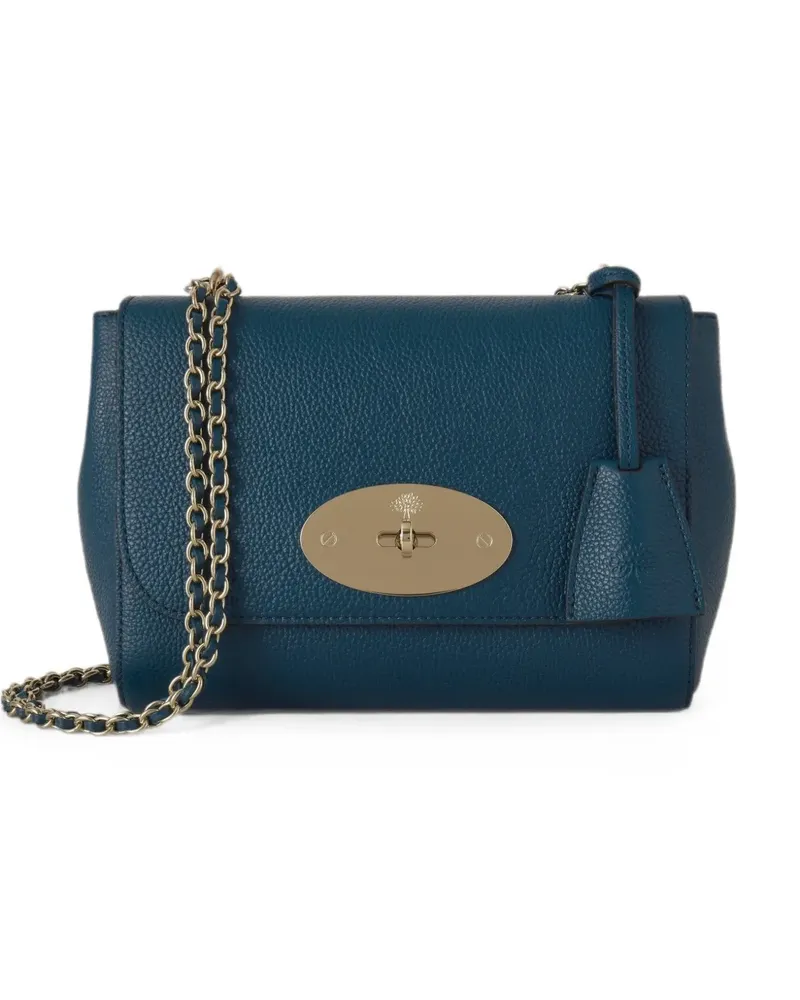 Mulberry small Lily grained shoulder bag - Blau Blau