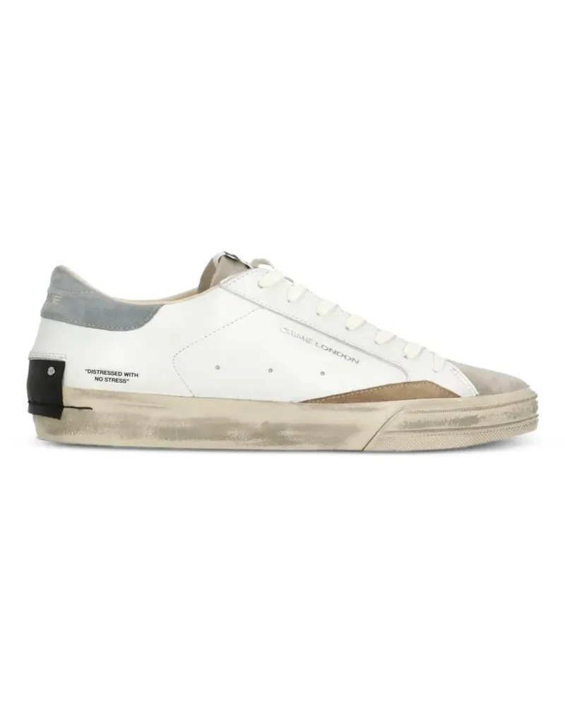 Crime distressed-effect low-top sneakers - Weiß Weiß