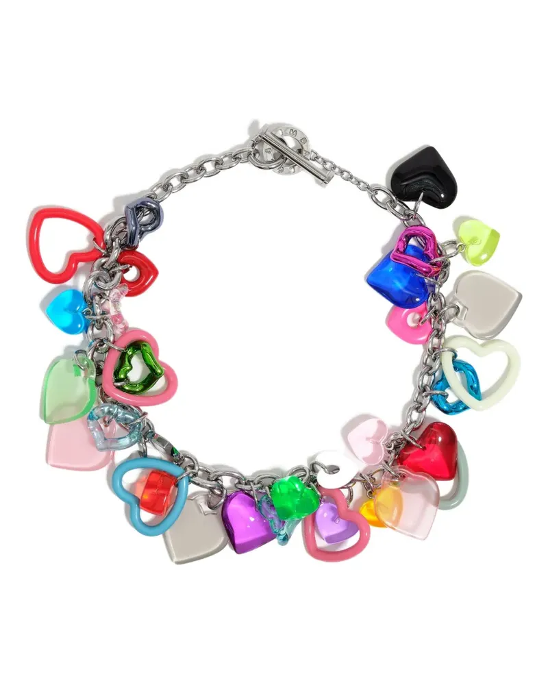 BIMBA Y LOLA heart-charm necklace - Silber Silber