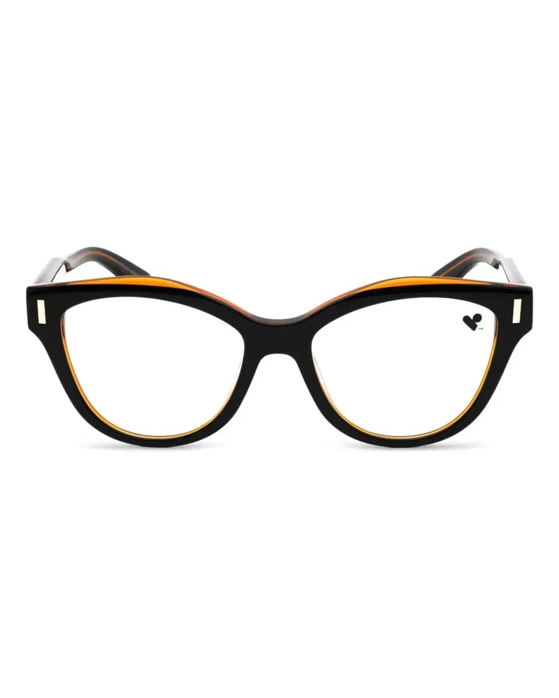 Calvin Klein Cat-Eye-Brille - Schwarz Schwarz