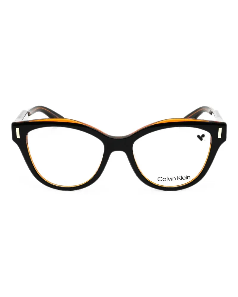 Calvin Klein Cat-Eye-Brille - Schwarz Schwarz